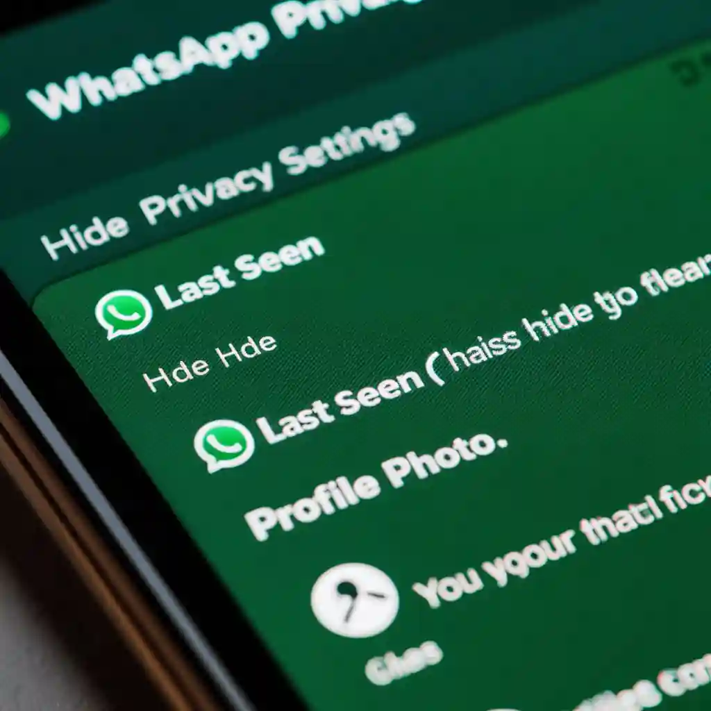  Adjust WhatsApp privacy settings to hide last seen and profile picture.

